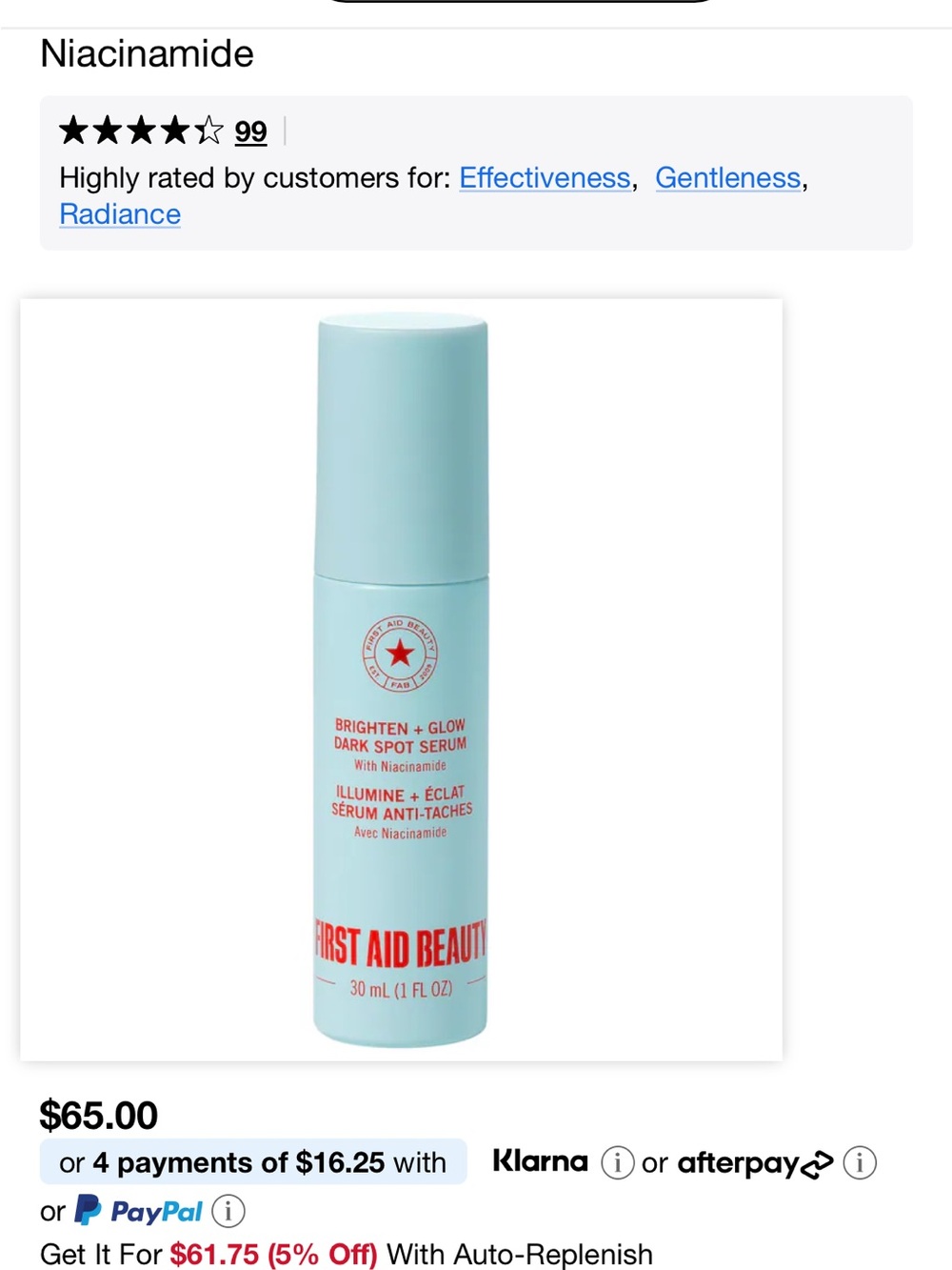 First Aid Beauty Brighten + Glow